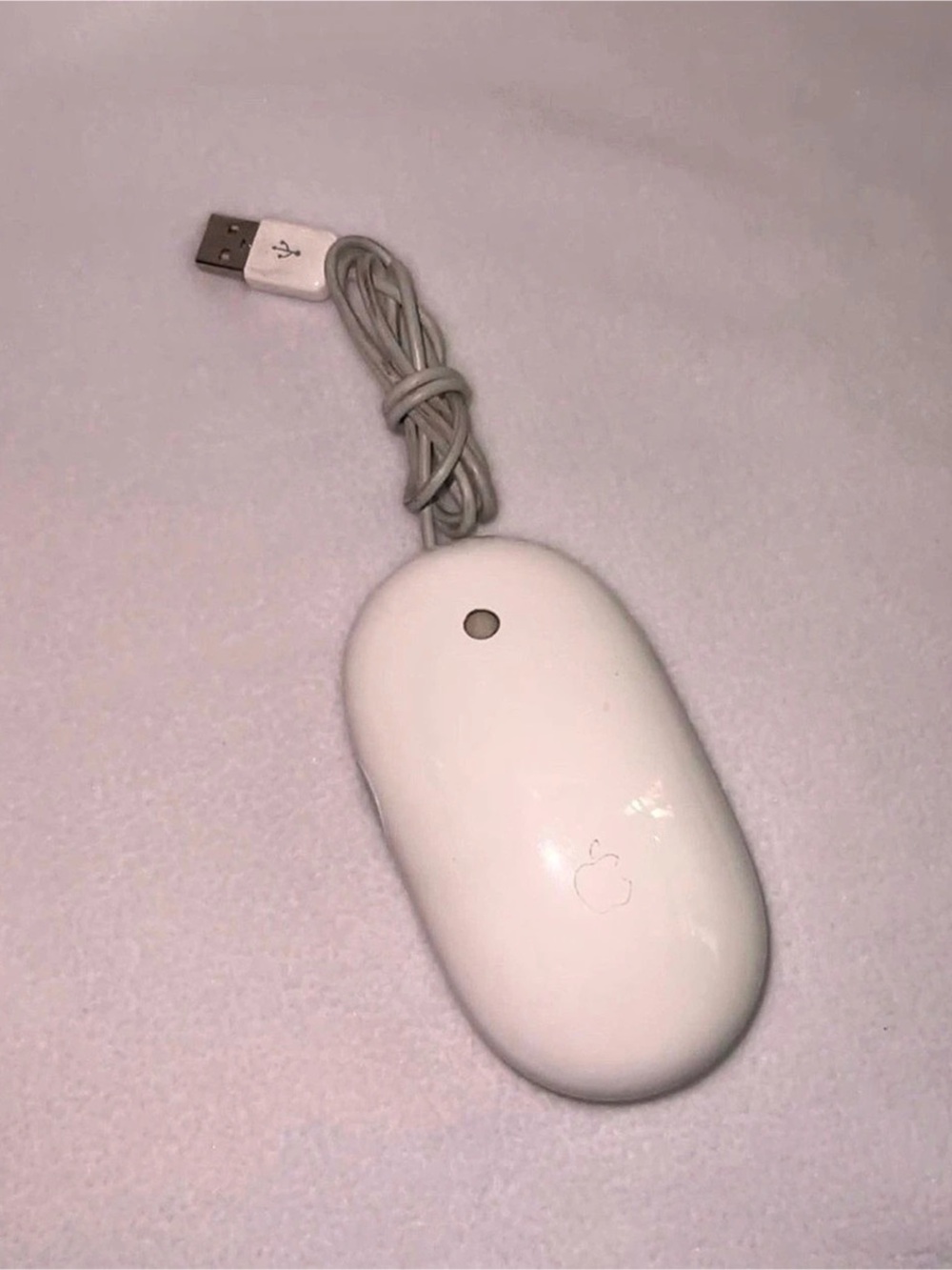 Apple Mighty Mouse Wired USB Mouse White